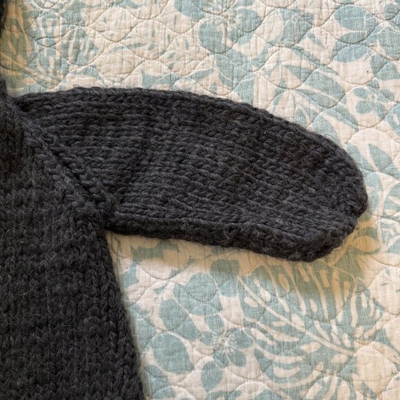 Little Creative Factory Knit Gary Wool Hooded Cardigan 2-4Y - Picture 2 of 6